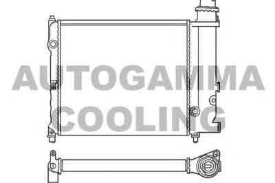Радиатор, охлаждение двигателя AUTOGAMMA купить