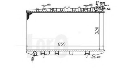 Радиатор, охлаждение двигателя LORO купить