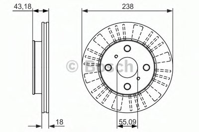 Тормозной диск BOSCH купить