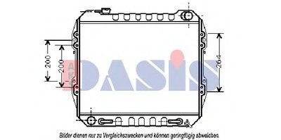 Радиатор, охлаждение двигателя AKS DASIS купить
