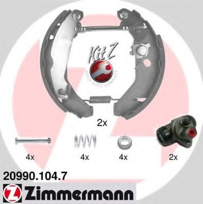 Комплект тормозных колодок KIT Z ZIMMERMANN купить