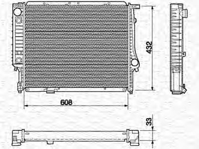 Радиатор, охлаждение двигателя MAGNETI MARELLI купить