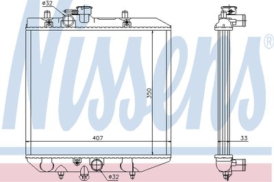 Радиатор, охлаждение двигателя NISSENS купить