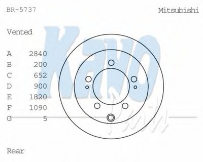 Тормозной диск KAVO PARTS купить