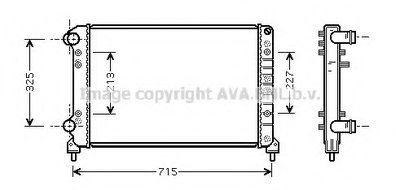 Радиатор, охлаждение двигателя AVA QUALITY COOLING купить