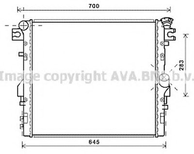 Радиатор, охлаждение двигателя AVA QUALITY COOLING купить