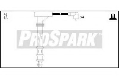 Комплект проводов зажигания ProSpark STANDARD