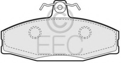 Комплект тормозных колодок, дисковый тормоз EEC