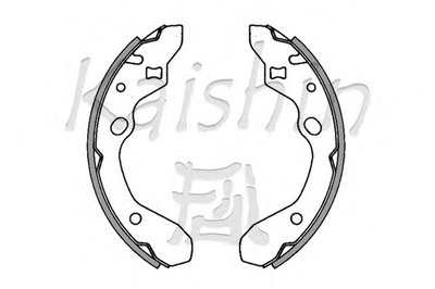 Комплект тормозных колодок KAISHIN купить