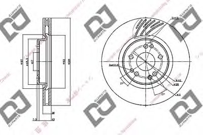 Тормозной диск DJ PARTS купить