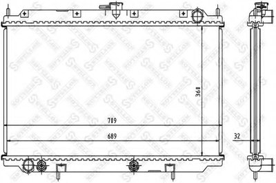 Радиатор, охлаждение двигателя STELLOX купить