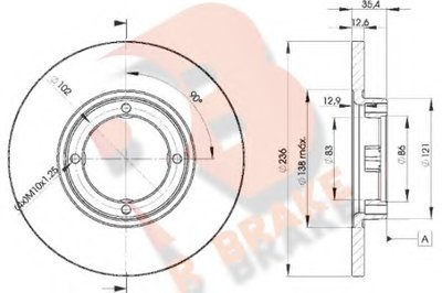 Тормозной диск R BRAKE купить