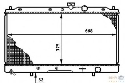 Радиатор, охлаждение двигателя BEHR HELLA SERVICE HELLA купить