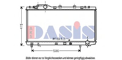 Радиатор, охлаждение двигателя AKS DASIS купить