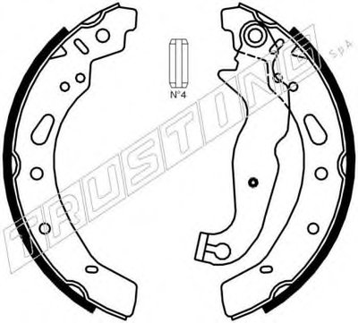 Комплект тормозных колодок TRUSTING купить
