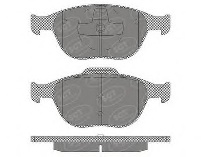 Комплект тормозных колодок, дисковый тормоз SCT Germany купить