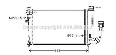 Радиатор, охлаждение двигателя AVA QUALITY COOLING купить