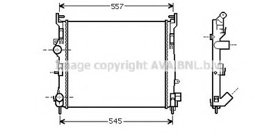 Радиатор, охлаждение двигателя AVA QUALITY COOLING купить