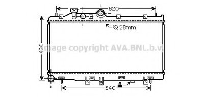 Радиатор, охлаждение двигателя AVA QUALITY COOLING купить