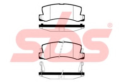 Комплект тормозных колодок, дисковый тормоз sbs