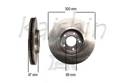 Тормозной диск KAISHIN купить