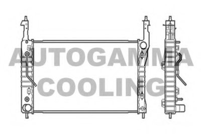 Радиатор, охлаждение двигателя AUTOGAMMA купить