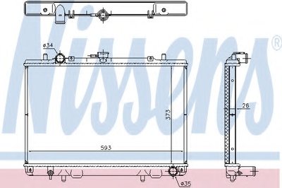 Радиатор, охлаждение двигателя NISSENS купить