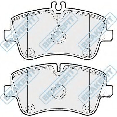 Комплект тормозных колодок, дисковый тормоз Brake Fit APEC braking