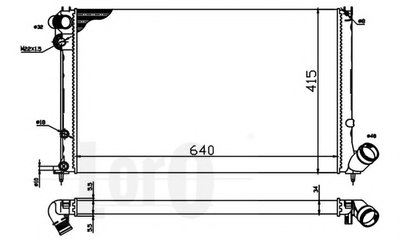 Радиатор, охлаждение двигателя LORO купить