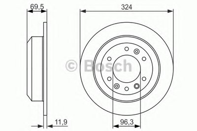 Тормозной диск BOSCH купить