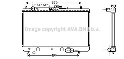 Радиатор, охлаждение двигателя AVA QUALITY COOLING купить