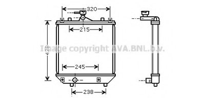 Радиатор, охлаждение двигателя AVA QUALITY COOLING купить