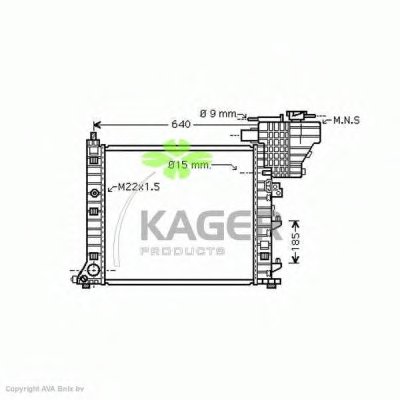 Радиатор, охлаждение двигателя KAGER купить