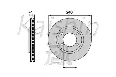 Тормозной диск KAISHIN купить