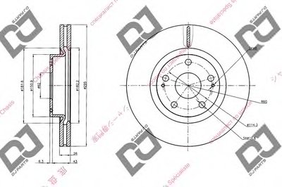 Тормозной диск DJ PARTS купить