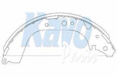 Комплект тормозных колодок KAVO PARTS купить