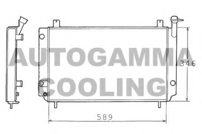 Радиатор, охлаждение двигателя AUTOGAMMA купить