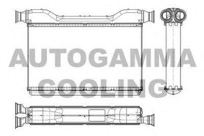 Теплообменник, отопление салона AUTOGAMMA