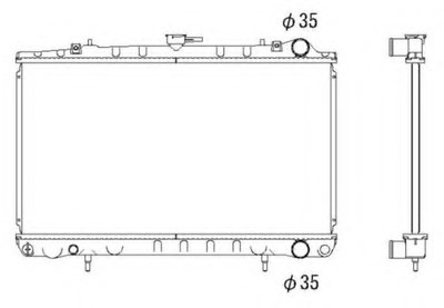 Радиатор, охлаждение двигателя NRF купить