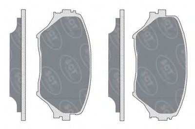 Комплект тормозных колодок, дисковый тормоз SCT Germany купить