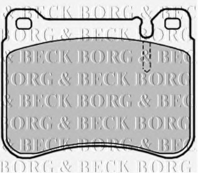 Комплект тормозных колодок, дисковый тормоз BORG & BECK
