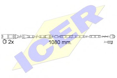 Сигнализатор, износ тормозных колодок ICER