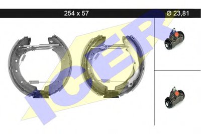 Комплект тормозных колодок ICER купить
