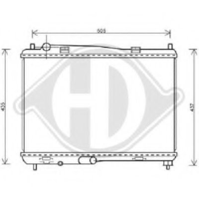 Радиатор, охлаждение двигателя DIEDERICHS купить