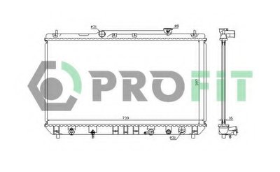 Радиатор, охлаждение двигателя PROFIT купить