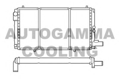 Радиатор, охлаждение двигателя AUTOGAMMA купить