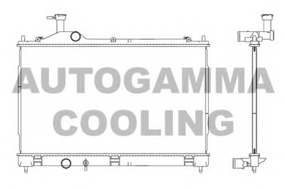 Радиатор, охлаждение двигателя AUTOGAMMA купить