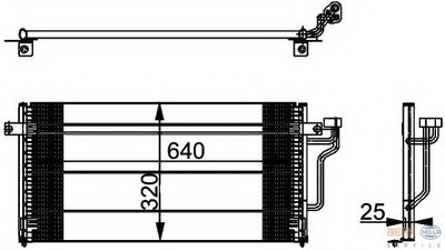 Конденсатор, кондиционер BEHR HELLA SERVICE HELLA купить