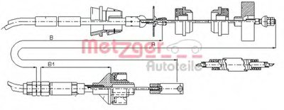 Тросик сцепления COFLE METZGER