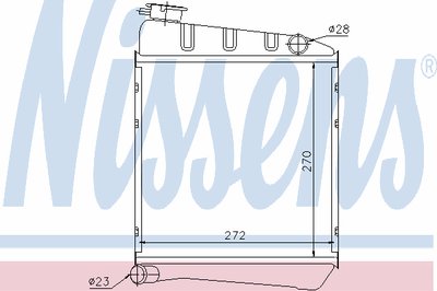 Радиатор, охлаждение двигателя NISSENS купить